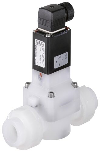 Solenoid Valve 25 mm Welded Sleeves NC PVDF EPDM 0.5-6bar/7-87psi 24VDC 0142 88655