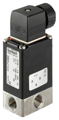 Electroválvula 3/2 vías G1/4'' Universal Acero inoxidable FKM 0-8bar/116psi 24VDC 0330 261440