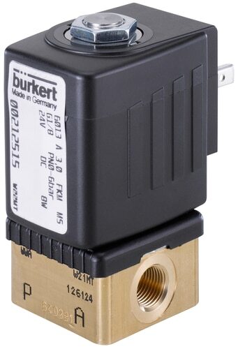 Solenoid Valve G1/4'' NC Brass EPDM 0-1.5bar/22psi 24VDC 6013 467522