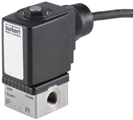 Solenoid Valve G1/4'' NC Stainless steel FKM 0-1.2bar/17psi 230VAC/DC ATEX 6013 364528