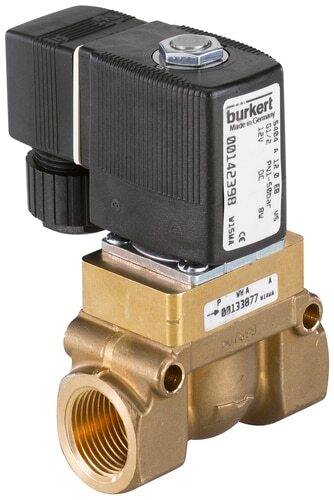 Solenoid Valve NPT 1/2'' NC Brass PTFE 1-12bar/15-174psi 120VAC 5404 467434