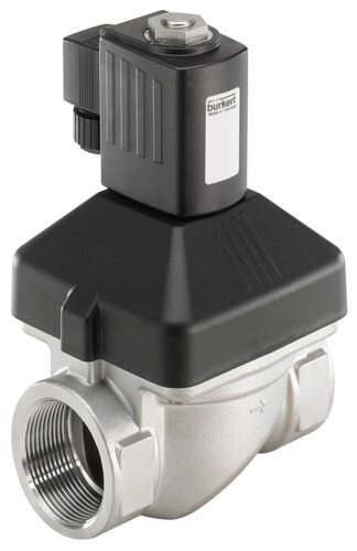 Solenoid Valve NPT 1/4'' NC Stainless steel FKM 0-10bar/145psi 240VAC Anti-Waterhammer 6213 334833