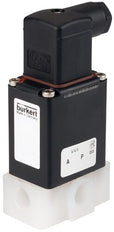 Solenoid Valve 3/2-Way G1/4'' Diverting PVDF FFKM -1-6bar/-15-87psi 24VDC Vacuum 0330 20041709