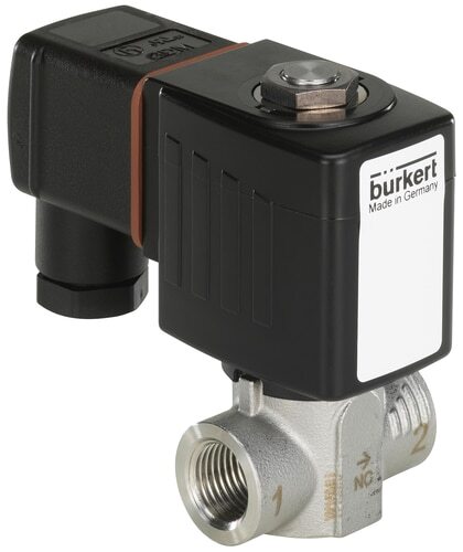 Solenoid Valve G1/4'' NC Stainless steel PCTFE 1-230bar/15-3336psi 24VDC 6240 319700