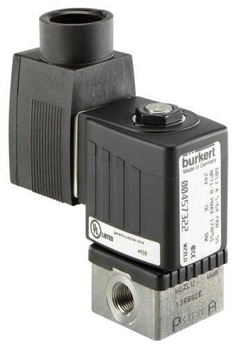 Electroválvula G1/4'' NC Acero inoxidable FKM 0-6bar/87psi 24VDC 6013 345613