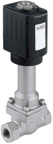 Electroválvula G1/4'' NC Acero inoxidable PTFE 0-10bar/145psi 24VAC/DC Vacío -200 - 180°C (-328 - 356°F) 6026 367643