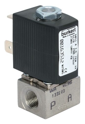 Solenoid Valve G1/8'' NC Stainless steel FFKM 0-12bar/174psi 24VDC 6011 346310