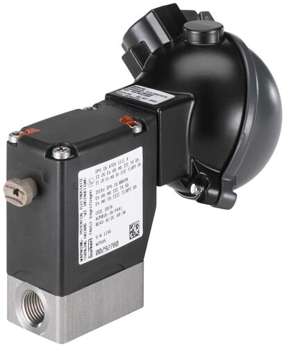 Electroválvula G1/4'' NC Acero inoxidable FKM -1-6bar/-15-87psi 24VAC/DC Vacío Oxígeno Libre de grasa/aceite ATEX 0330 20019585