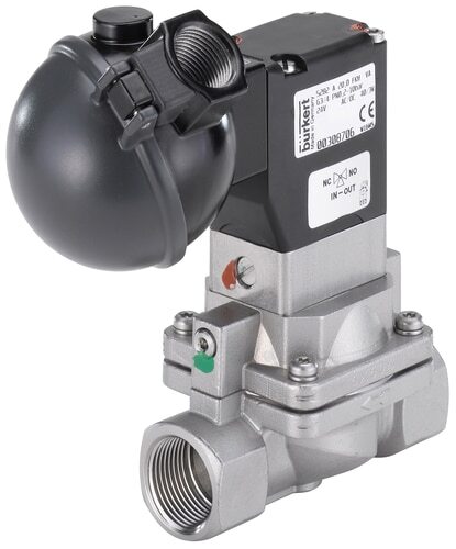 Solenoid Valve G1'' NC Stainless steel EPDM 0.2-10bar/3-145psi 24VAC/DC Anti-Waterhammer ATEX 5282 355237