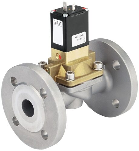 Solenoid Valve 50 mm Flange NC Brass NBR 0.2-10bar/3-145psi 230VAC Anti-Waterhammer 5282 355259
