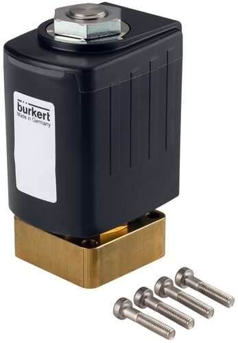 Electroválvula 40x40 mm SFB brida NC Latón FKM 0-4bar/58psi 24VDC 6027 350524