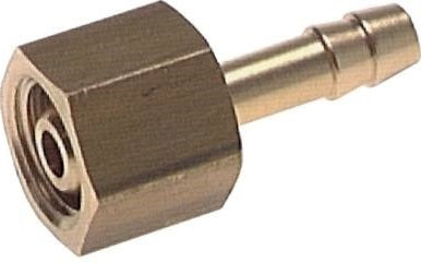 G 1/8'' x 4mm Brass Hose barb with Nut 16 Bar