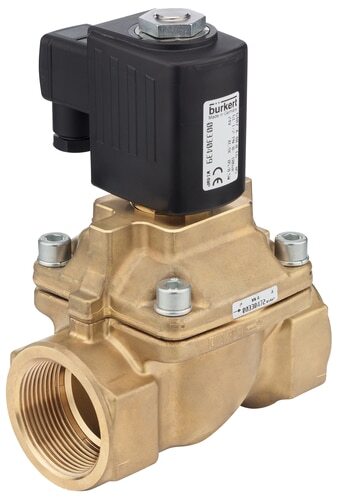 Solenoid Valve NPT 1'' NC Brass PTFE 0-10bar/145psi 120VAC 6407 467577