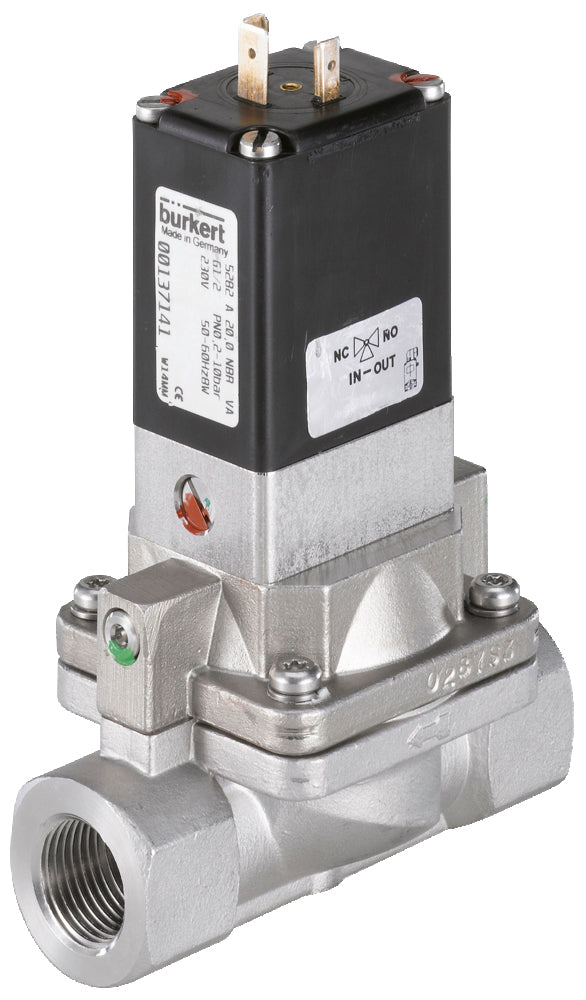 Válvula Solenoide G1/2'' NO Acero Inoxidable NBR 0.2-10bar/3-145psi 24VDC 5282 431955