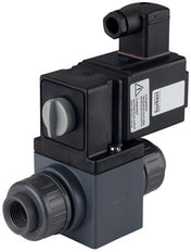 Solenoid Valve 3/2-Way G1/2'' Diverting PVC EPDM 0-1bar/15psi 230VAC Vacuum 0131 50048