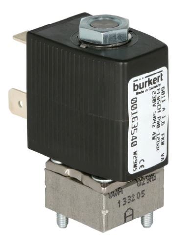 Válvula Solenoide 20x20mm Brida SFB NC Acero Inoxidable FKM 0-3bar/44psi 24VDC Oxígeno Libre de Grasa/Aceite 6011 250791