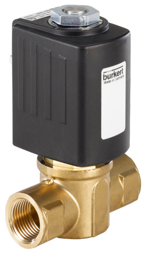 Válvula Solenoide G3/8'' NC Latón FKM 0-1.5bar/22psi 24VDC Oxígeno Sin Grasa/Aceite 6027 286806