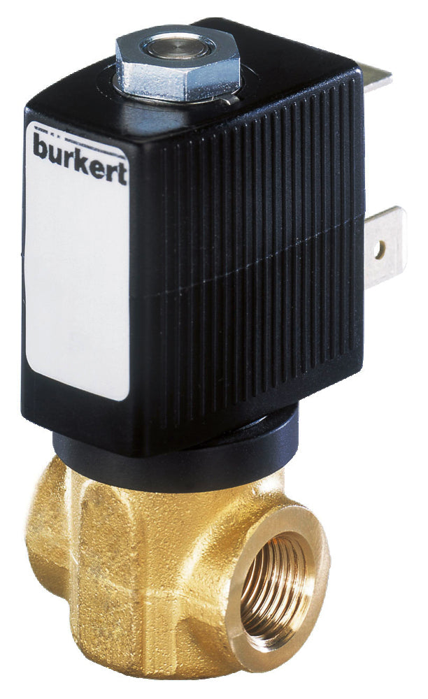 Válvula Solenoide G3/8'' NC Latón FKM 0-8bar/116psi 24VDC Oxígeno Sin Grasa/Aceite 6027 214350