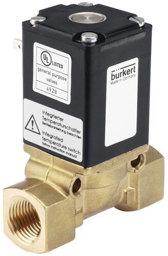 Solenoid Valve G2'' NC Brass EPDM 0-12bar/174psi 24VDC Vacuum Anti-Waterhammer 0290 123204