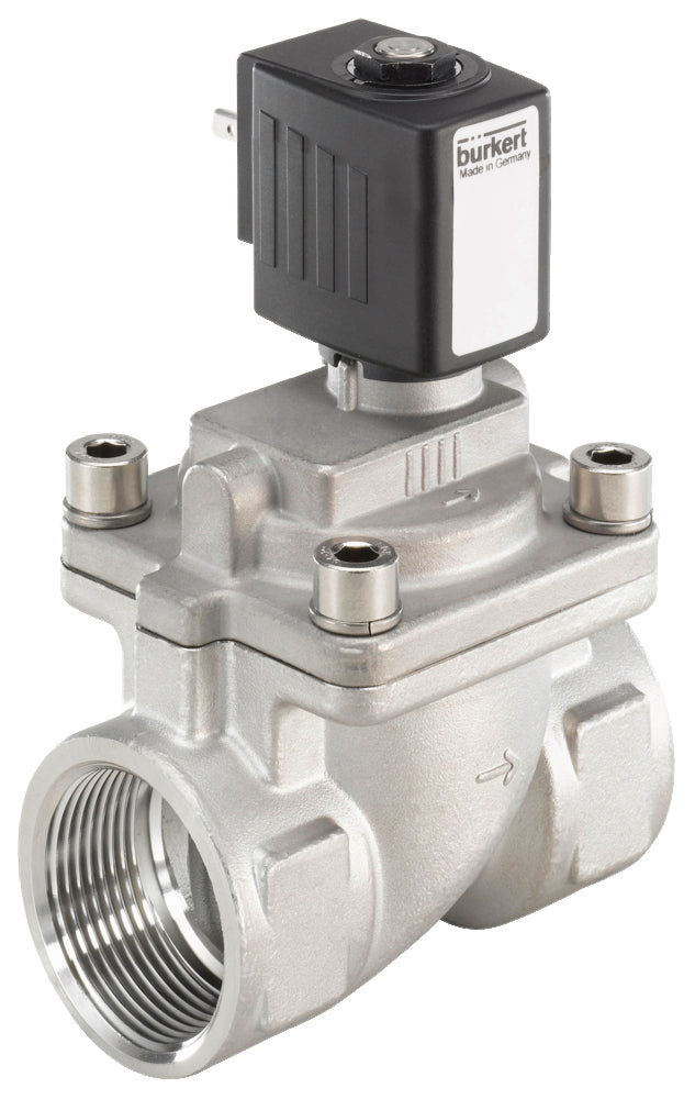 Válvula Solenoide ATEX G1-1/4" de Acero Inoxidable 24VUC 6281 278251