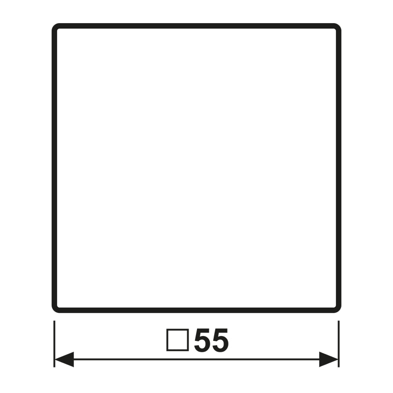 Jung AS500 White Cover Plate With Hinged Lid - AS1520KLPLWW