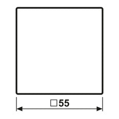 Jung AS500 White Cover Plate With Hinged Lid - AS1520KLPLWW