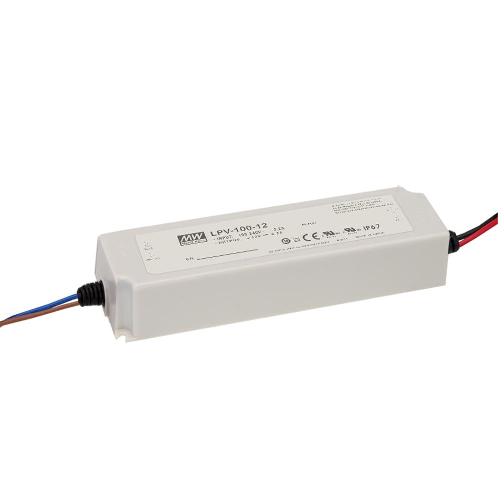 Mean Well LPV-100-24 LED Driver 100W 24V DC IP67 - LPV-100-24