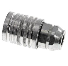 Steel DN 12.5 Hydraulic Coupling Socket G 3/8 inch Female Threads ISO 7241-1 A D 20.5mm