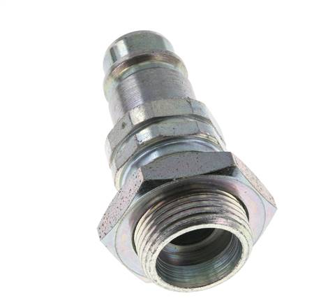Steel DN 12.5 Hydraulic Coupling Plug 20 mm S Compression Ring Bulkhead ISO 7241-1 A/8434-1 D 20.5mm