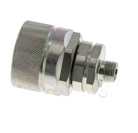 Steel DN 12.5 Hydraulic Coupling Plug 8 mm L Compression Ring ISO 14541/8434-1 D M36 x 2
