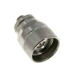 Steel DN 12.5 Hydraulic Coupling Plug 8 mm L Compression Ring ISO 14541/8434-1 D M36 x 2