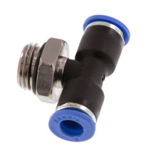 6mm x G1/4'' Inline Tee Push-in Fitting with Male Threads Brass/PA 66 NBR Rotatable [2 Pieces]