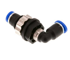 4mm 90deg Elbow Push-in Fitting PA 66 NBR Bulkhead [2 Pieces]