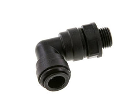 10mm x G1/4'' 90deg Elbow Push-in Fitting with Male Threads POM NBR Rotatable