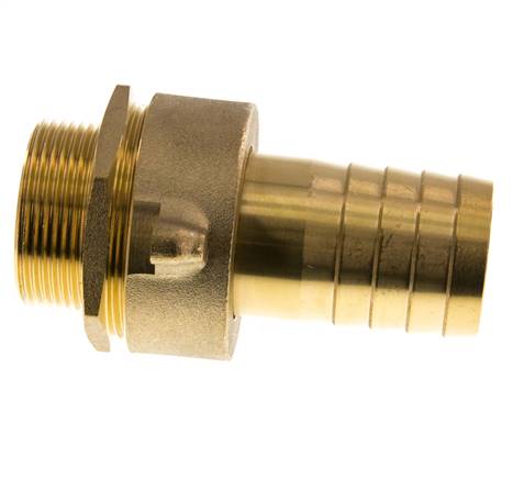 38 mm (1-1/2'') & G1-1/2'' Brass Hose Barb Male Flat Sealing NBR Wing Nut