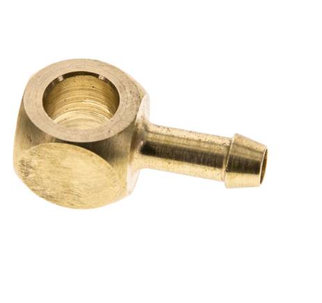 6 mm (1/4'') & G1/8'' Brass Banjo Fitting with Hose Barb [2 Pieces]