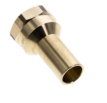 Racor a presión - Macho 15 mm y hembra Rp 1/2'' - Aleación de cobre