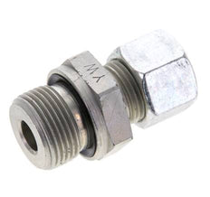 12L & M22x1.5 Zink plated Steel Straight Cutting Fitting with Male Threads 315 bar NBR ISO 8434-1
