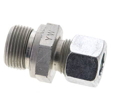 12L & M22x1.5 Zink plated Steel Straight Cutting Fitting with Male Threads 315 bar NBR ISO 8434-1