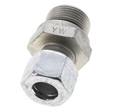 12L & M22x1.5 Zink plated Steel Straight Cutting Fitting with Male Threads 315 bar NBR ISO 8434-1