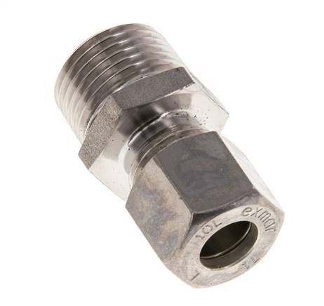 10L & R1/2'' Stainless Steel Straight Compression Fitting with Male Threads 315 bar ISO 8434-1