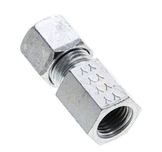 8S & M14x1.5 Zink plated Steel Straight Cutting Fitting with Female Threads 630 bar ISO 8434-1