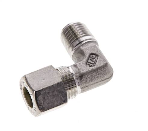 10L & M14x1.5 (con) Stainless Steel Elbow Compression Fitting with Male Threads 315 bar ISO 8434-1