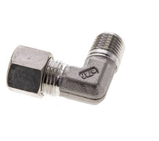 10L & M14x1.5 (con) Stainless Steel Elbow Compression Fitting with Male Threads 315 bar ISO 8434-1