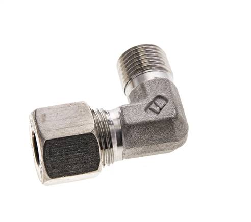 10S & M16x1.5 (con) Stainless Steel Elbow Compression Fitting with Male Threads 450 bar ISO 8434-1