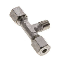 6S & M12x1.5 (con) Stainless Steel T-Shape Tee Compression Fitting with Male Threads 500 bar ISO 8434-1