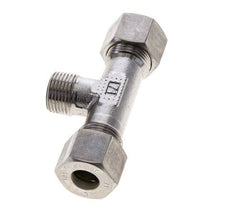 12S & M18x1.5 (con) Stainless Steel T-Shape Tee Compression Fitting with Male Threads 400 bar ISO 8434-1