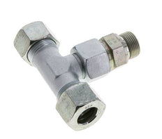 20S & G3/4'' Zink plated Steel T-Shape Tee Cutting Fitting with Male Threads 400 bar Adjustable ISO 8434-1