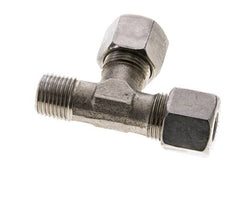 10S & M16x1.5 (con) Stainless Steel Right Angle Tee Cutting Fitting with Male Threads 630 bar ISO 8434-1