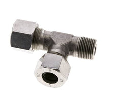 14S & M20x1.5 (con) Stainless Steel Right Angle Tee Cutting Fitting with Male Threads 630 bar ISO 8434-1